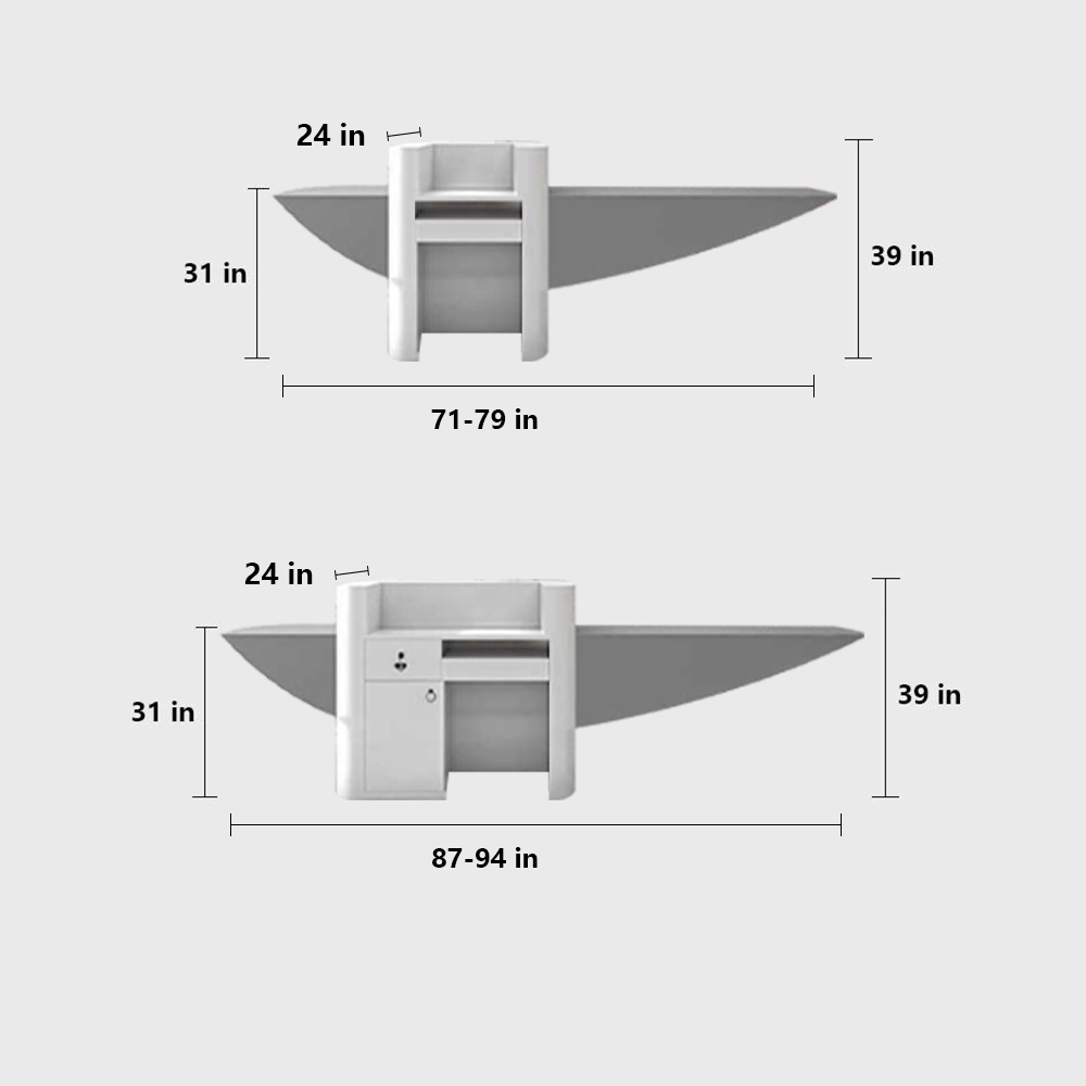 Creative Shaped Reception Desk Creative Shaped Reception Desk