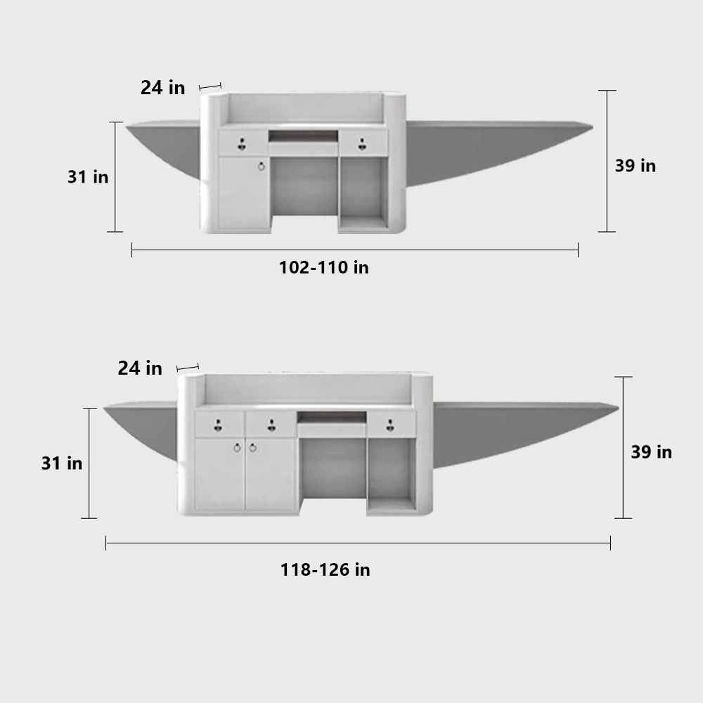 Creative Shaped Reception Desk Creative Shaped Reception Desk