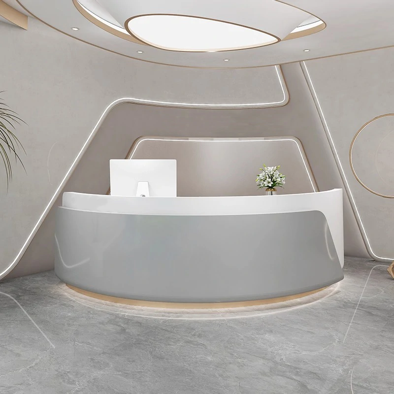 Curved Beauty Salon Bar Counter