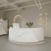 Curved Beauty Salon Bar Counter