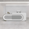 Curved Front Reception Desk - Stylish Cashier Solution