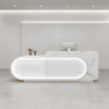 Curved Front Reception Desk - Stylish Cashier Solution