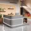 Customizable Corner Reception Desk With Light