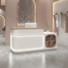 Customizable Corner Reception Desk With Light