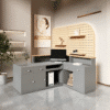 Customizable Corner Reception Desk With Light