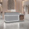 Customizable Corner Reception Desk With Light