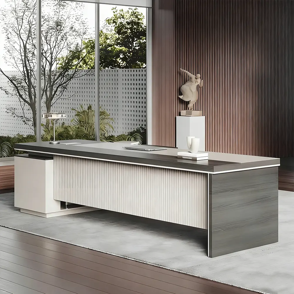 Minimalist Luxe Executive Desk - Maoters