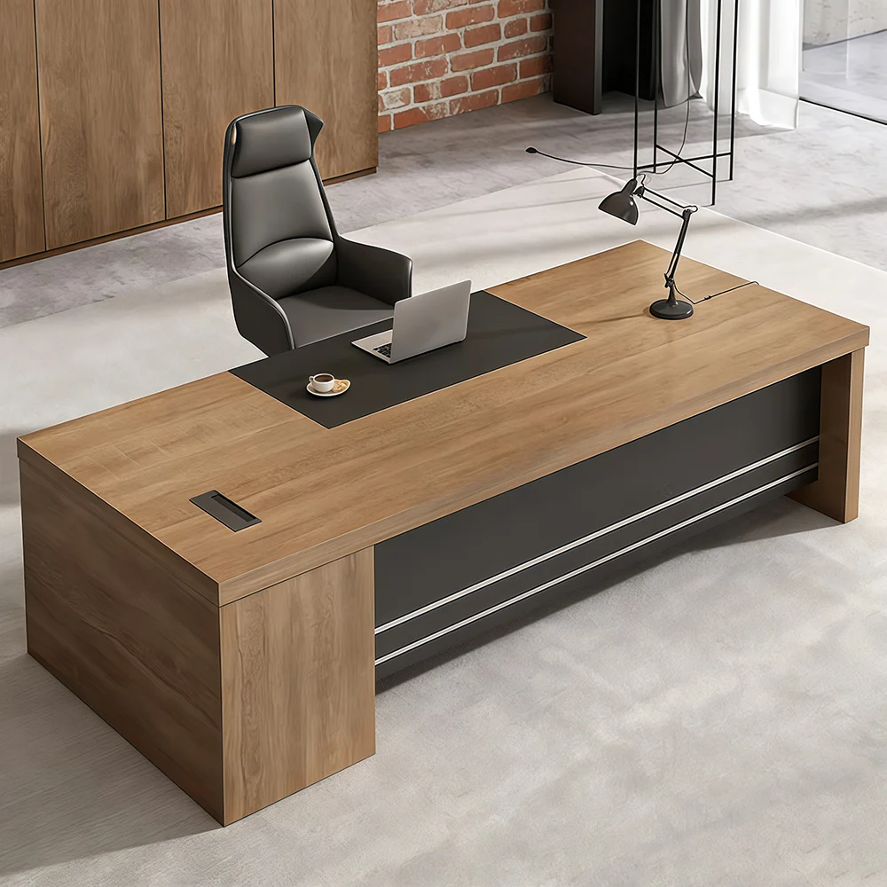 Minimalist Executive Office Desk and Chair