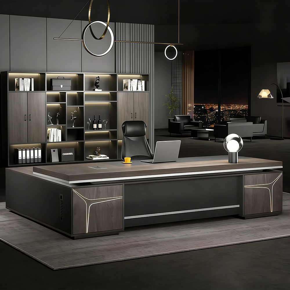 Dual-Drawer Executive Desk