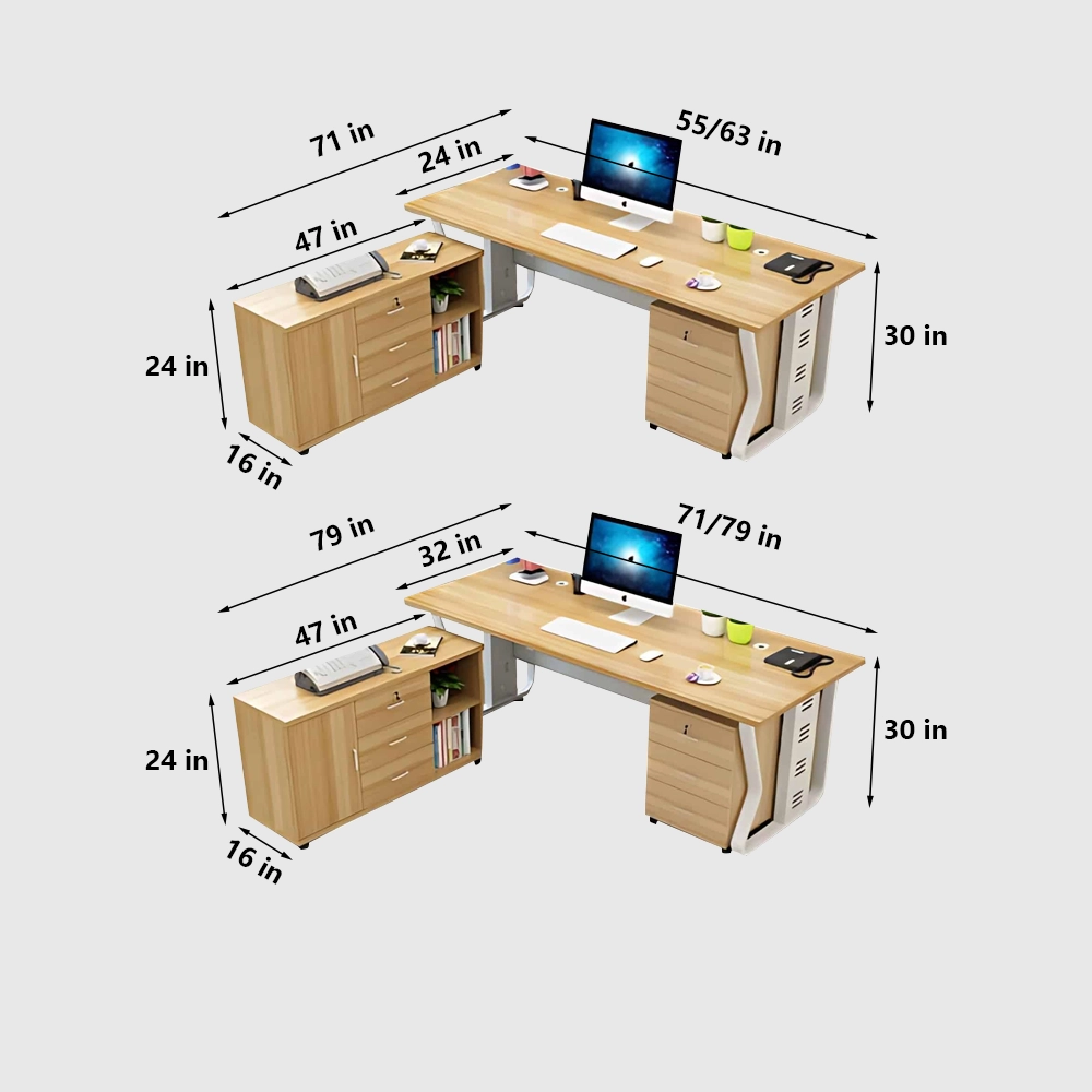 Minimalist Modern Solo Executive Office Desk - Maoters