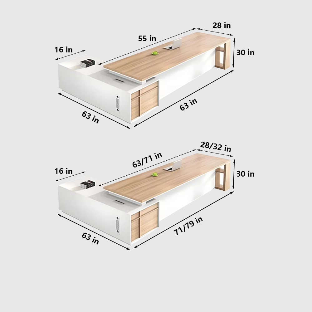 Minimalist Modern Chinese-Style Executive Desk