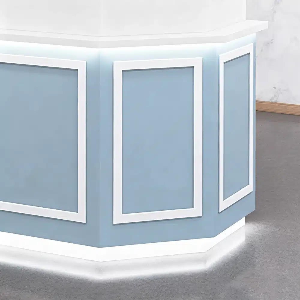 Rectangle Engineered Wood Reception Desk