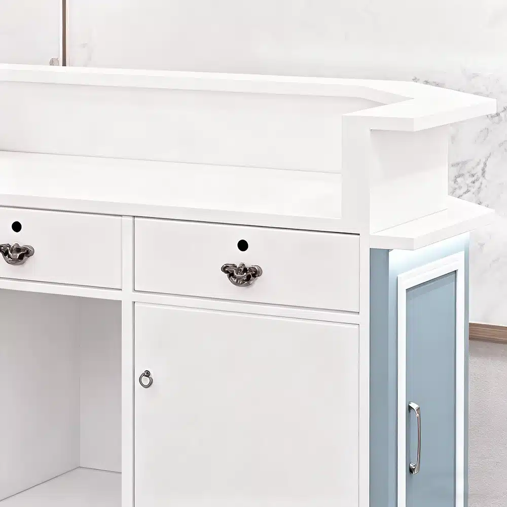 Rectangle Engineered Wood Reception Desk