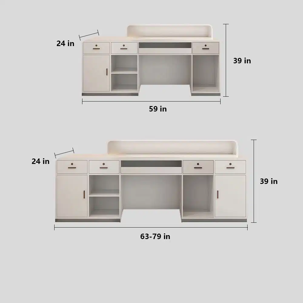 Elegant Front Desk Reception Counter