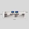 Elegant White Lacquer Front Desk - Modern Reception