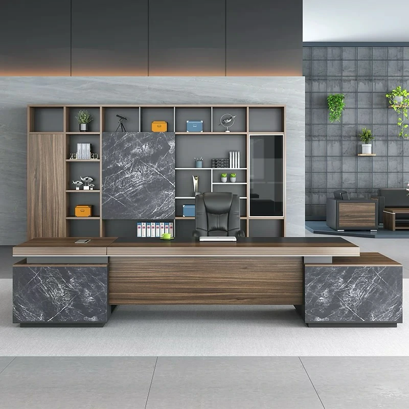 Executive L Shaped Desk with Storage