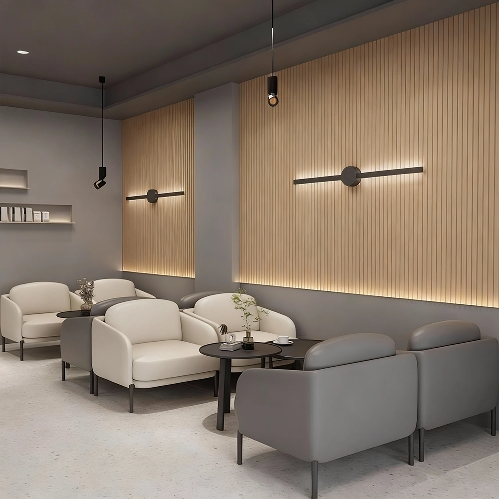 Gray Leisure Coffee Shop Sofa for Two - Maoters