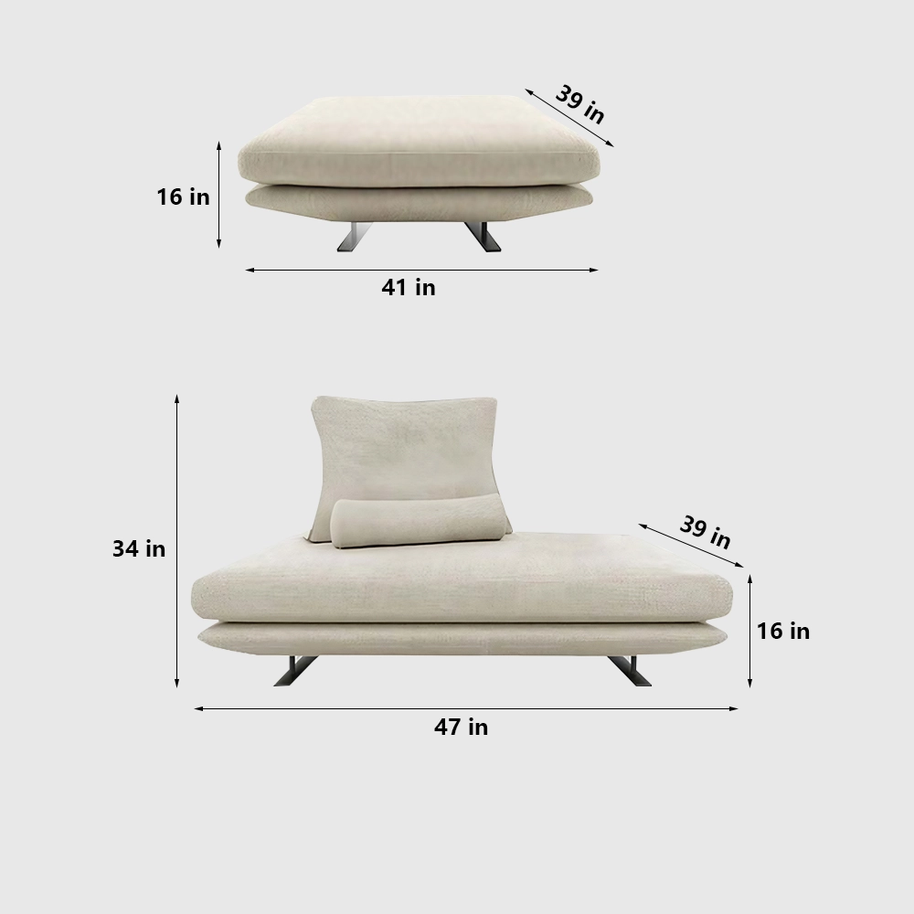 Italian Minimalist Beige Sofa - Maoters