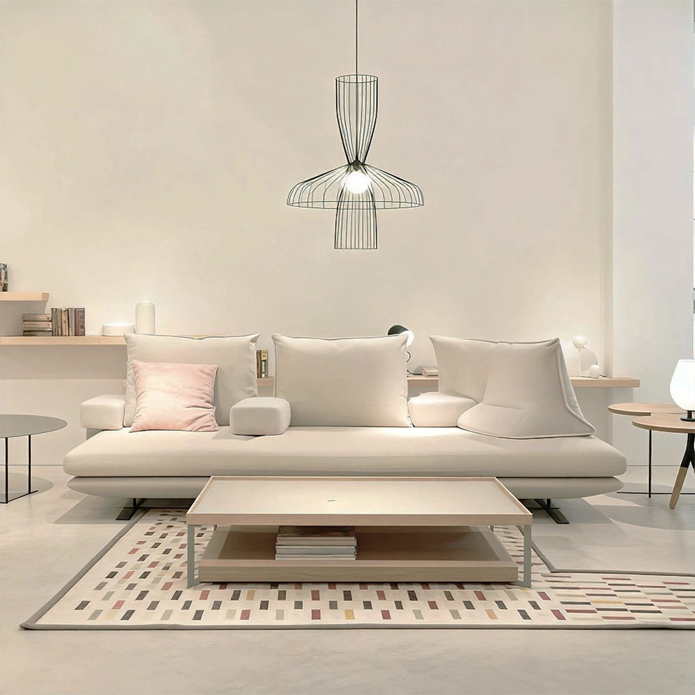 Italian Minimalist Beige Sofa - Maoters