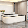 Laminate Reception Desk with Filing Cabinet