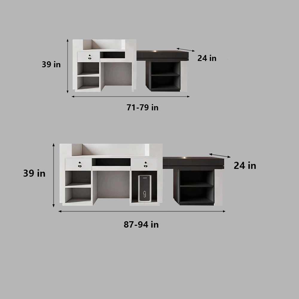 Large Storage Space Entrance Reception Desk - Maoters