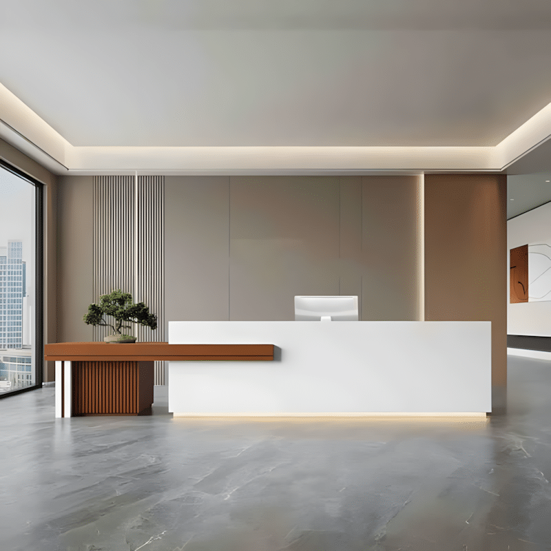 Large Storage Space Entrance Reception Desk - Maoters