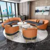 Luxurious Curved Sofa, Orange - Maoters