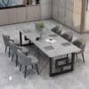 Elegant Nordic-Style Marble Conference Table