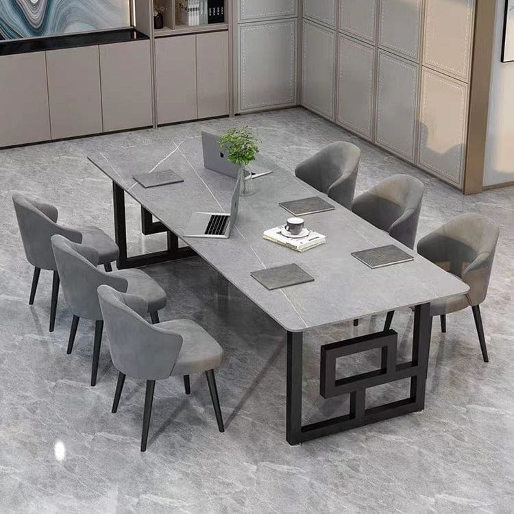 Elegant Nordic-Style Marble Conference Table