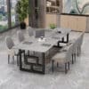 Elegant Nordic-Style Marble Conference Table
