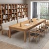 Elegant Solid Wood Minimalist Conference Table - Maoters