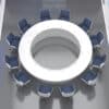 Creative Painted Round Conference Table - White