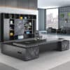 Executive L Shaped Desk with Storage
