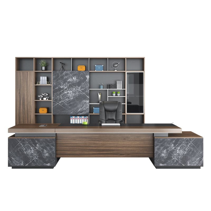 Executive L Shaped Desk with Storage