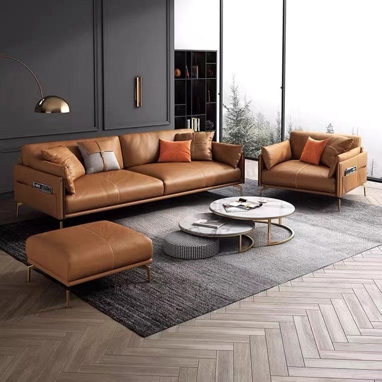 Genuine Leather Italian Style Luxury Sofa - Maoters