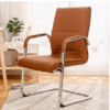 Bowed Leather Office Chair