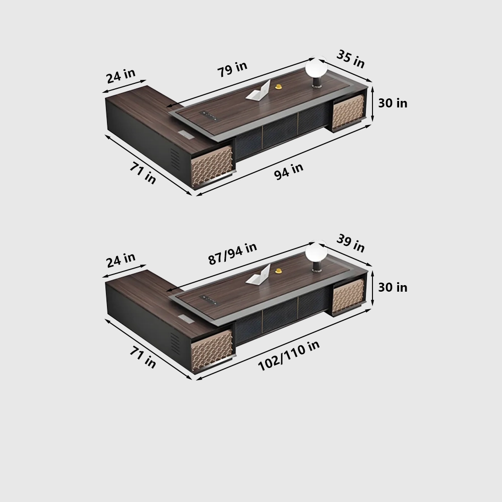 Modern Baking Lacquer Large Desk Chairman Furniture