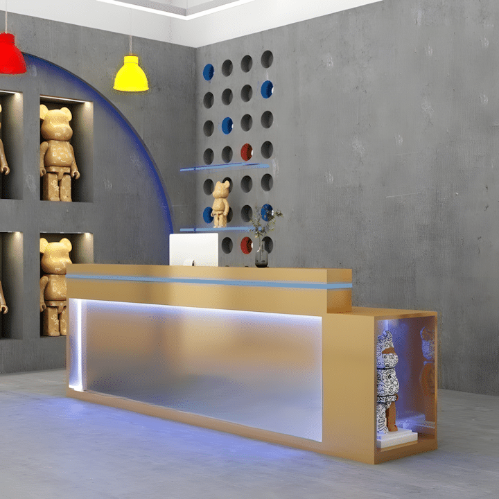 Modern Bar Table - Simple Clothing Store Counter