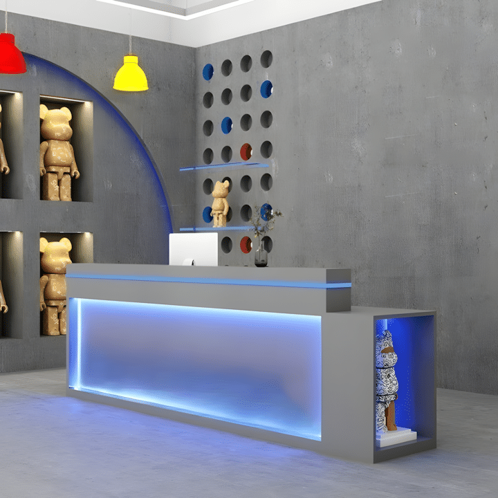 Modern Bar Table - Simple Clothing Store Counter
