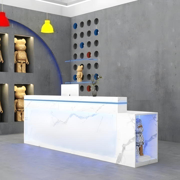 Modern Bar Table - Simple Clothing Store Counter