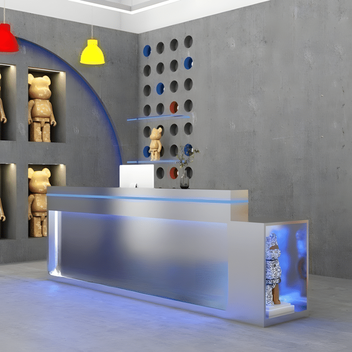 Modern Bar Table - Simple Clothing Store Counter