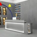 Modern Bar Table - Simple Clothing Store Counter