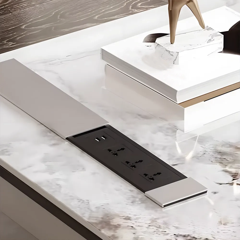 Modern Corner Executive Desk - Italian Rock Board