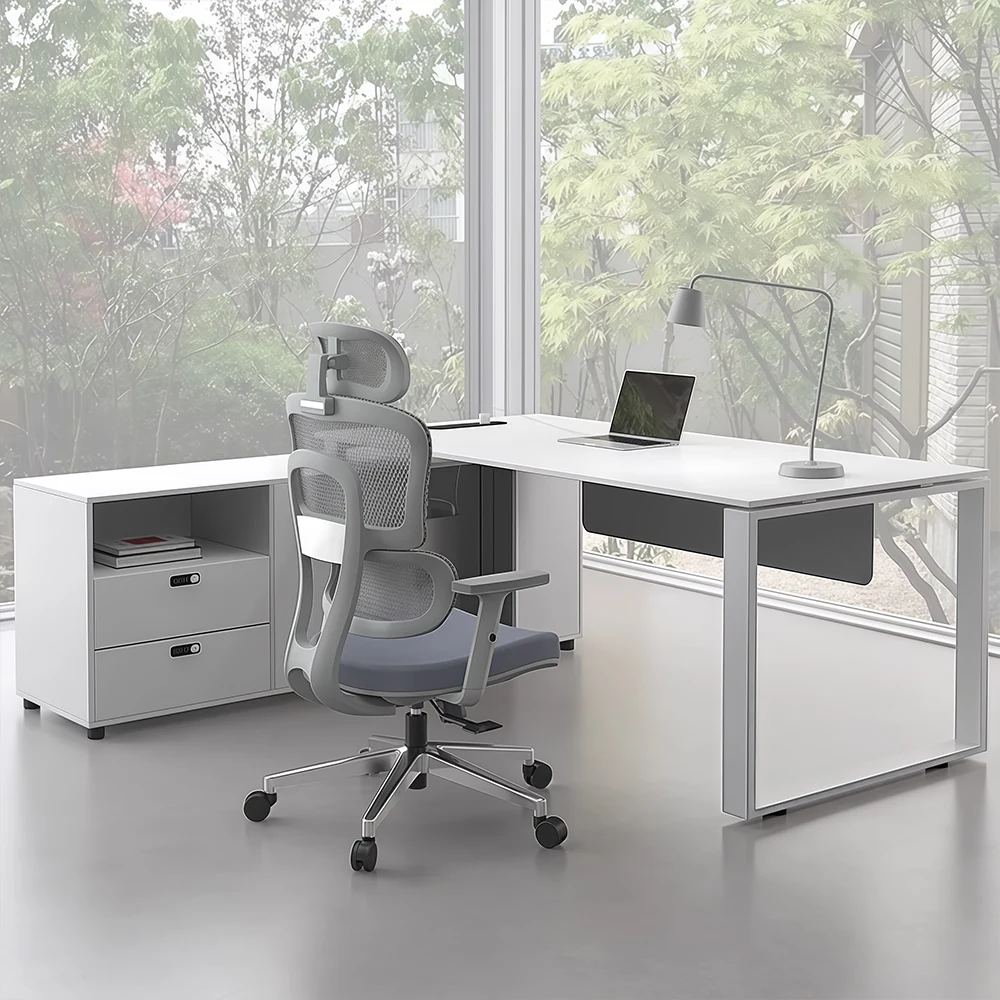 Modern Executive Office Desk - Simple & Large
