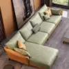 Modern Leather Sectional Modular Sofa with Chaise