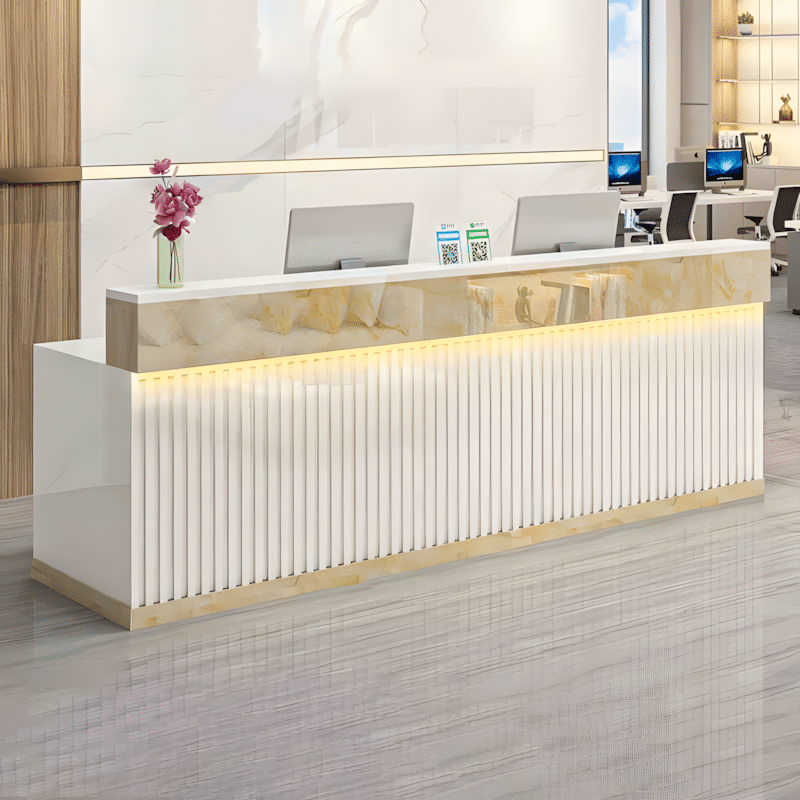 Modern Light Luxury Reception Desk - Maoters