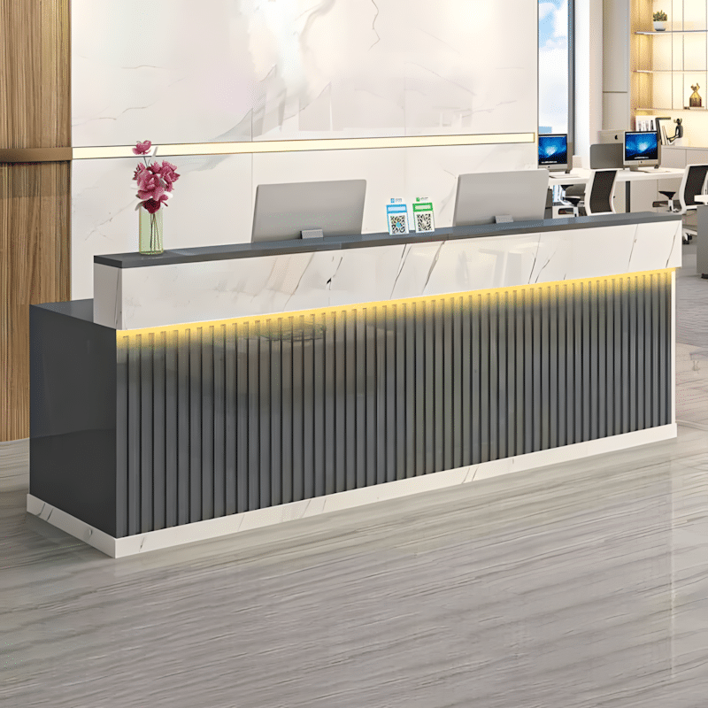 Modern Light Luxury Reception Desk - Maoters