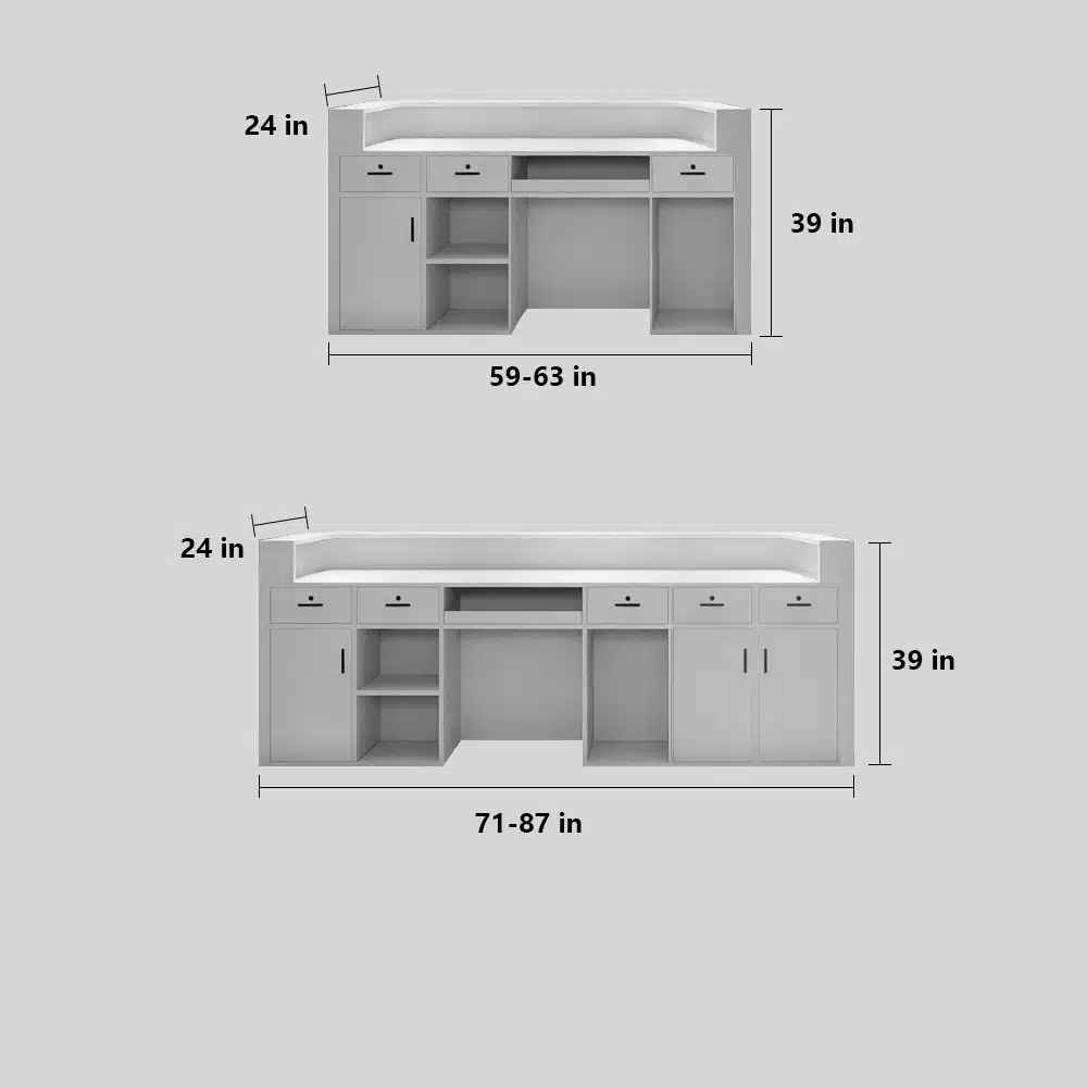 Modern Light Luxury Reception Desk - Maoters