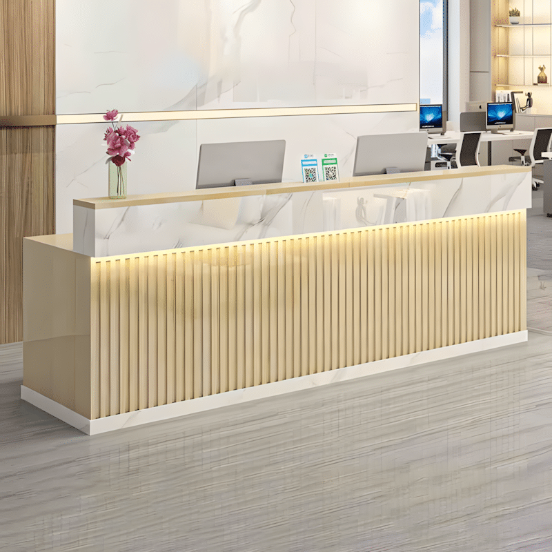 Modern Light Luxury Reception Desk - Maoters