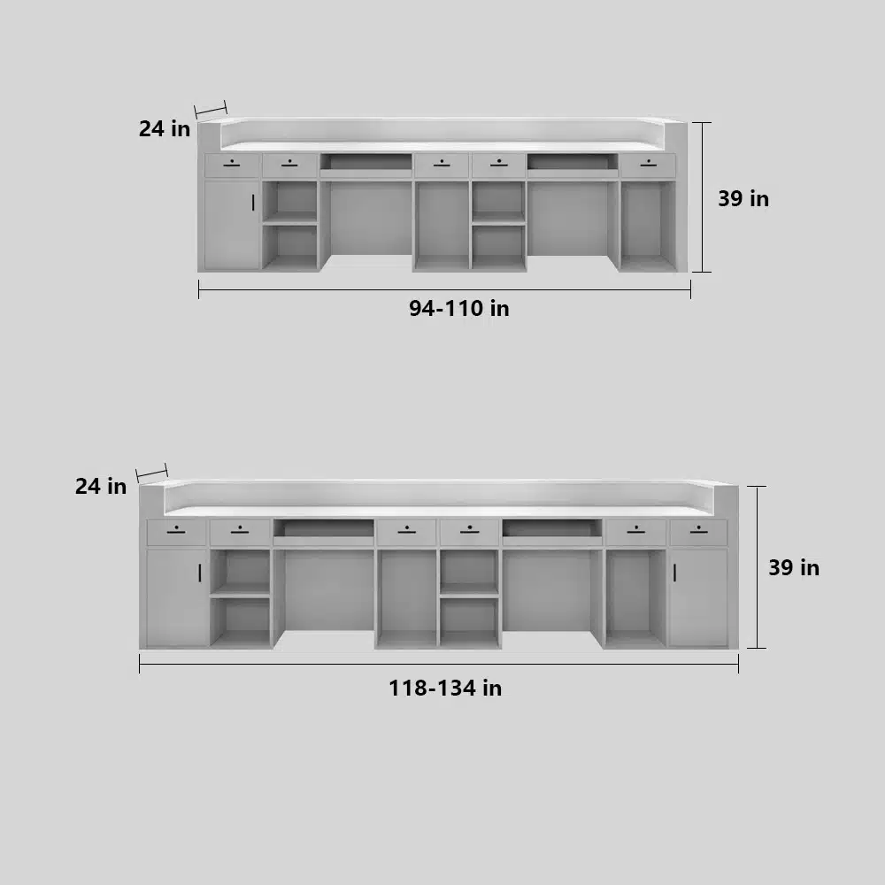 Modern Light Luxury Reception Desk - Maoters